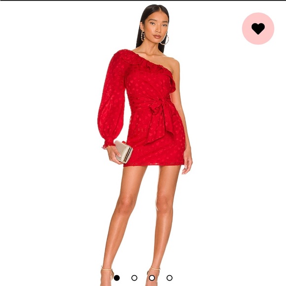 majorelle annalise mini dress MAJORELLE Annalise Mini Dress in Ruby Red
